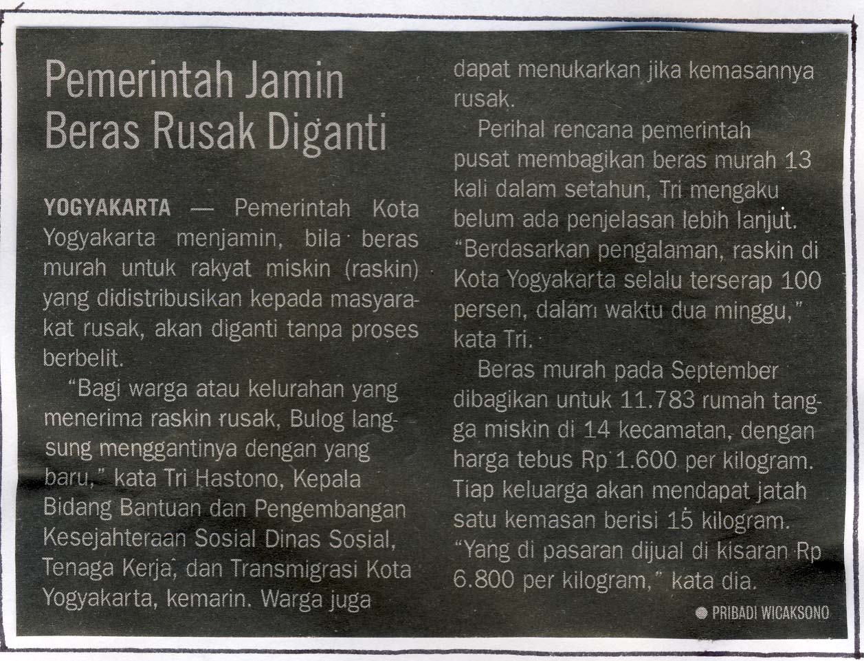 Kliping jogja terbaru